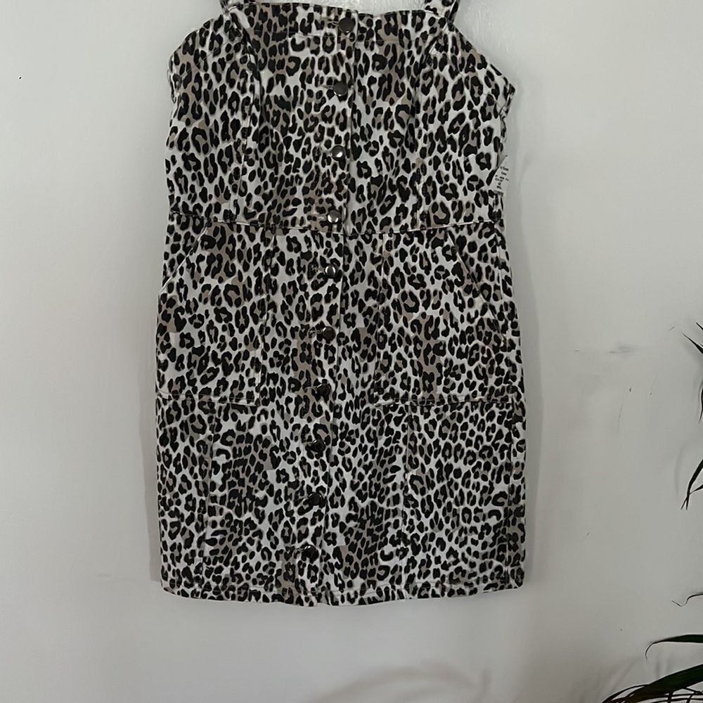 Thread & Supply Leopard Overall Dress - Picture 3 of 7
